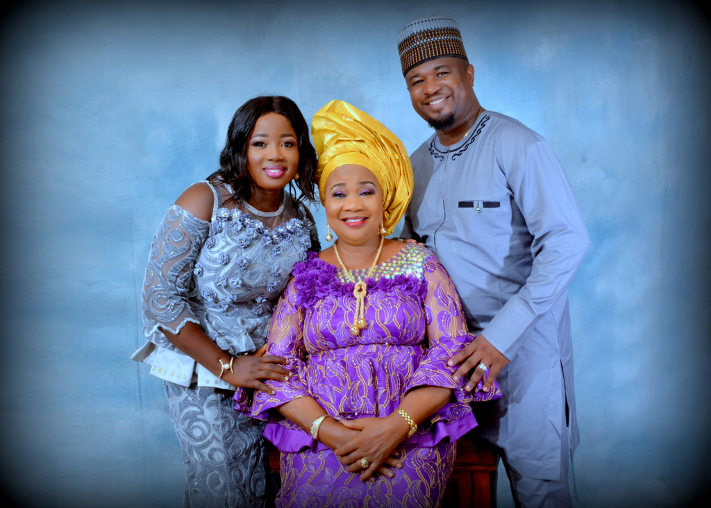 Florence with her husband Mr. J. K. Davies