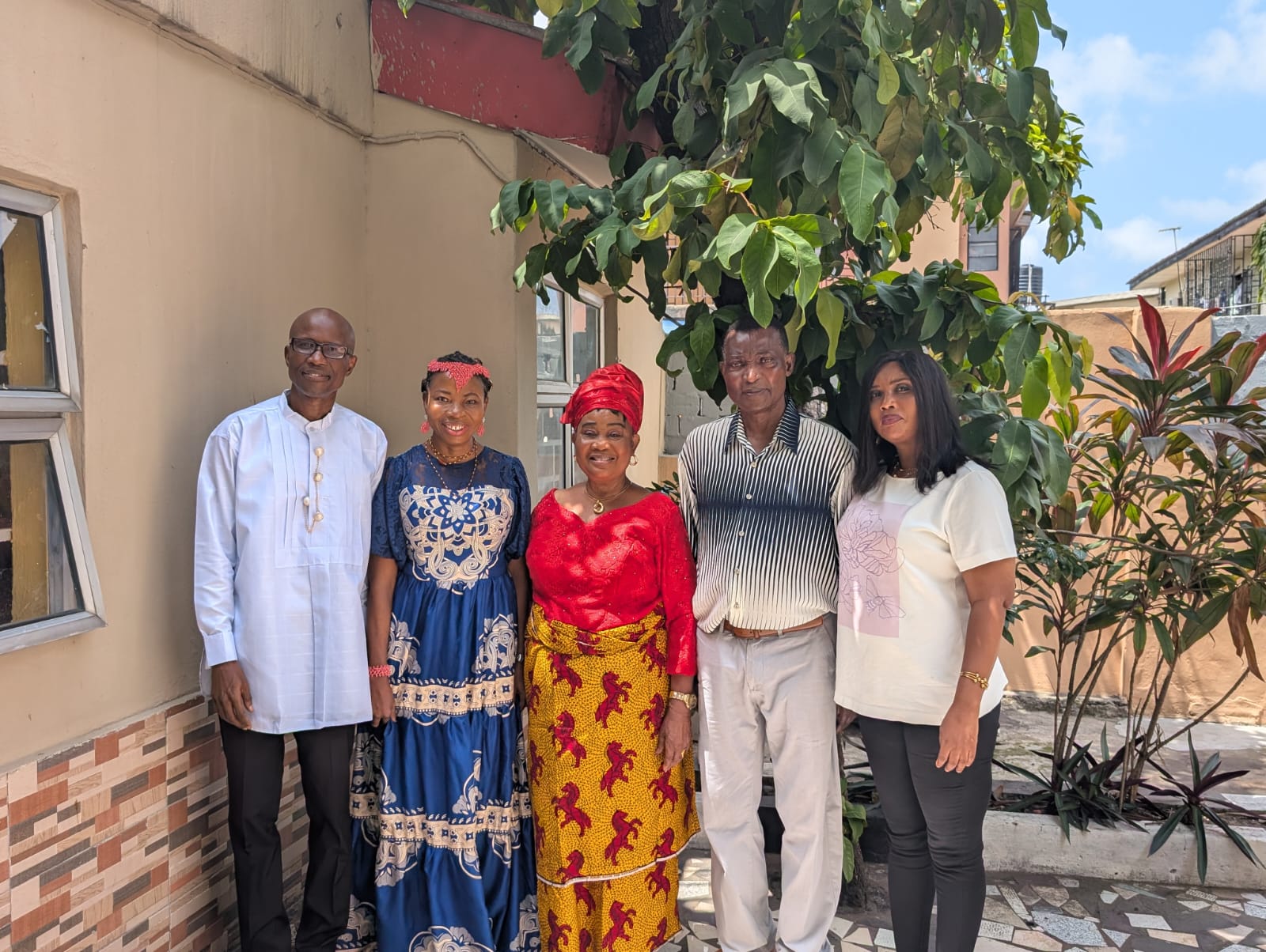 Moi, Uncle Jones, Pastor Charles, Enoh, and a relative